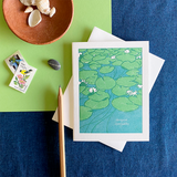 Lily Pond Sympathy Card