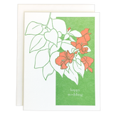 Bougainvillea Wedding Card