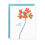 Pelargonium Birthday Card