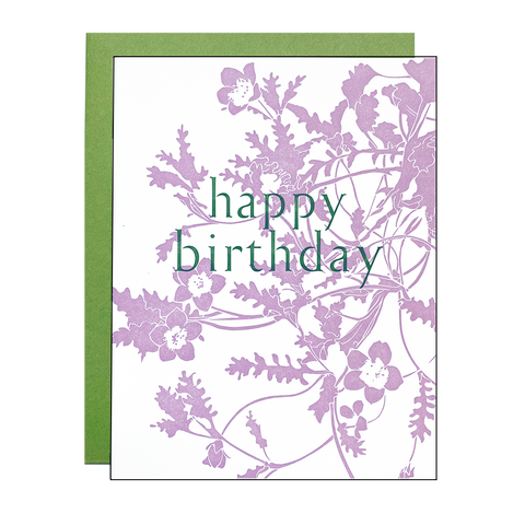 Wildflower Birthday Card