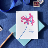 Pelargonium Mom Card