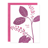 Chokecherry Thanks Card