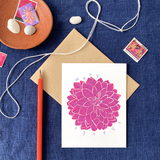 Dahlia Thanks Card