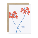 Crossing Stems Thanks Card