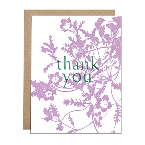 Wildflower Thanks Card