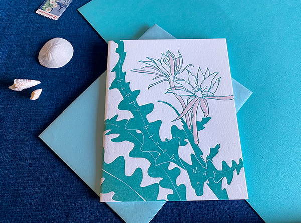 Ric Rac Cactus Birthday Card – Navy Midnight Press