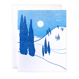 Moonlit Hills Holiday Card